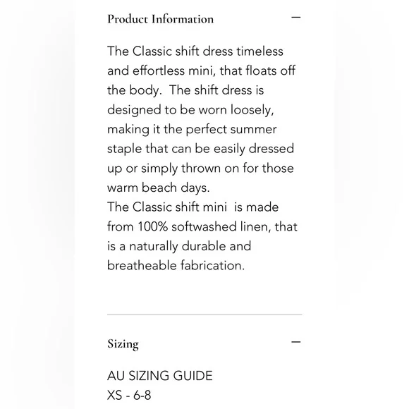 Opia 100% Linen Shift Dress - Picture 4 of 6